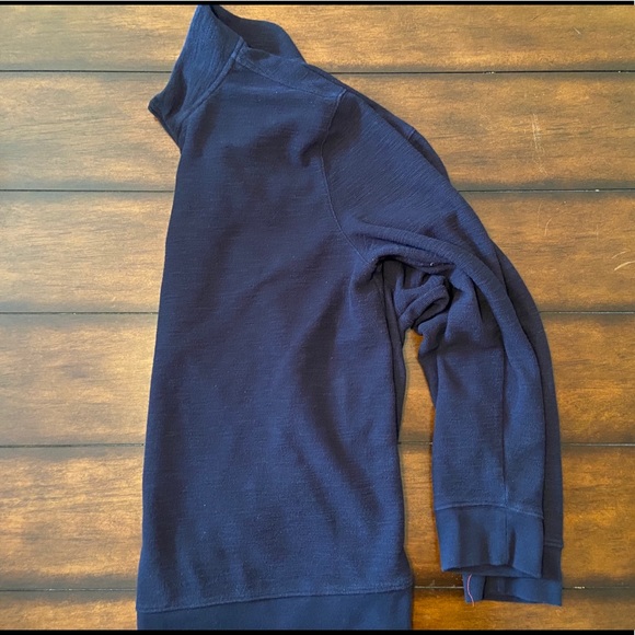 Goodfellow Navy Quarter-Zip Pullover 2XL - Picture 2 of 3